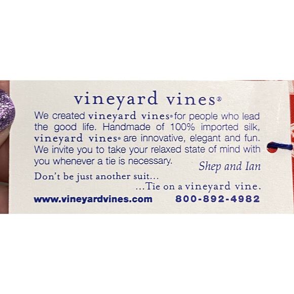 Vineyard Vines Flagler College Lion Crest Silk Neck Tie Custom Collection NWT - Picture 4 of 5